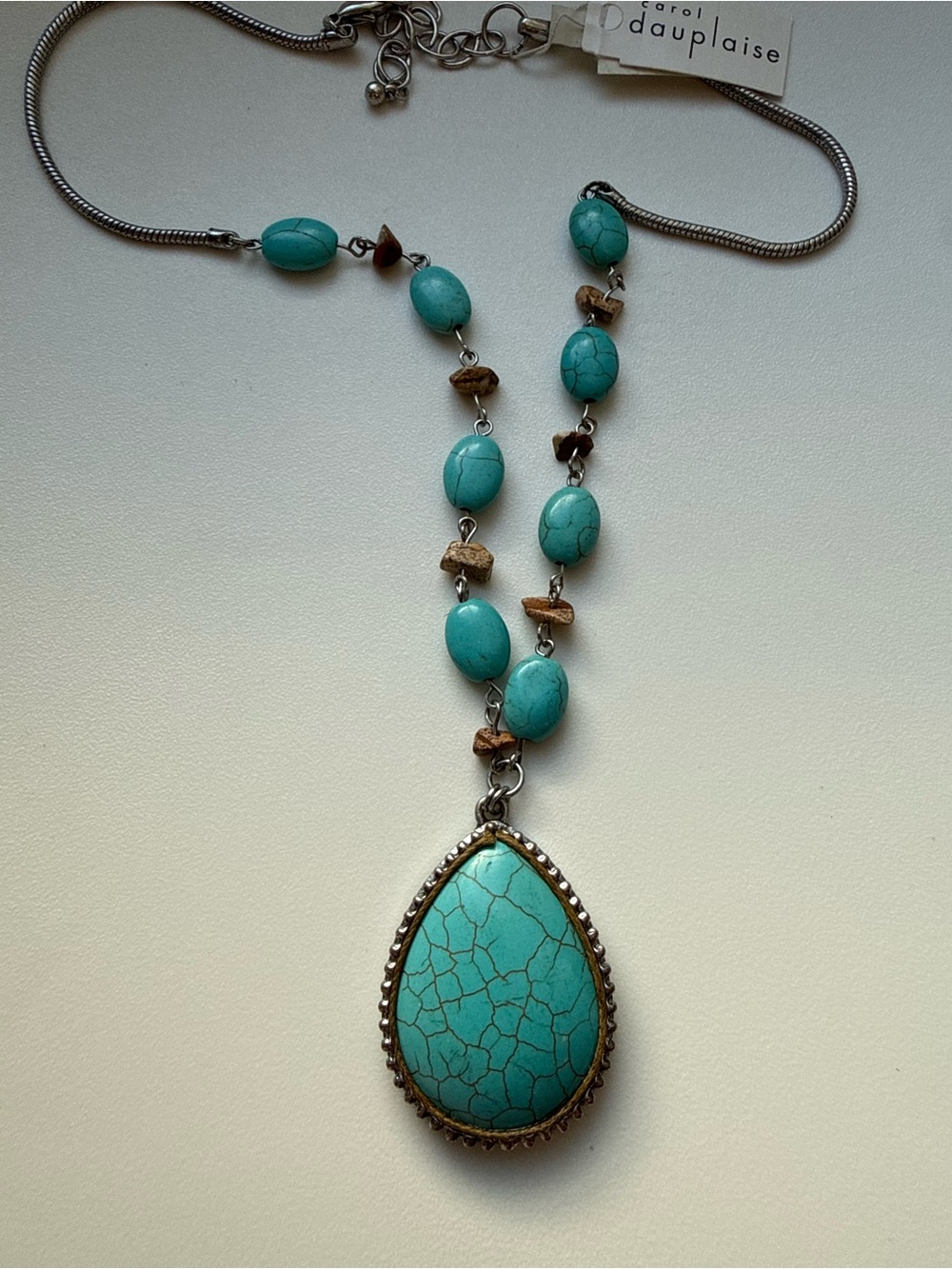 Turquoise Stone Pendant Necklace